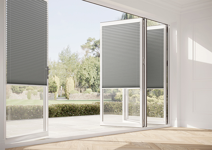 Solaris, Pewter Grey - Stick Fit Pleated Blind - Image 12